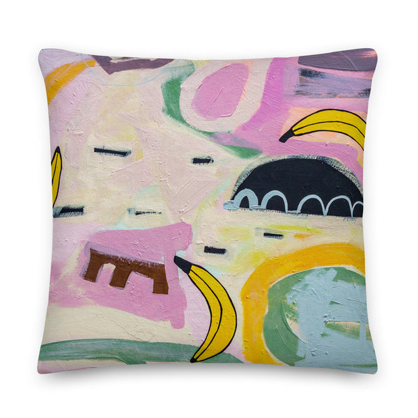 Premium Pillow  "Going Bananas"