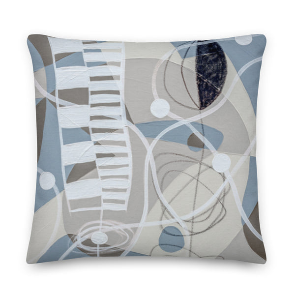Premium Pillow -"Linen & Gray - 3"