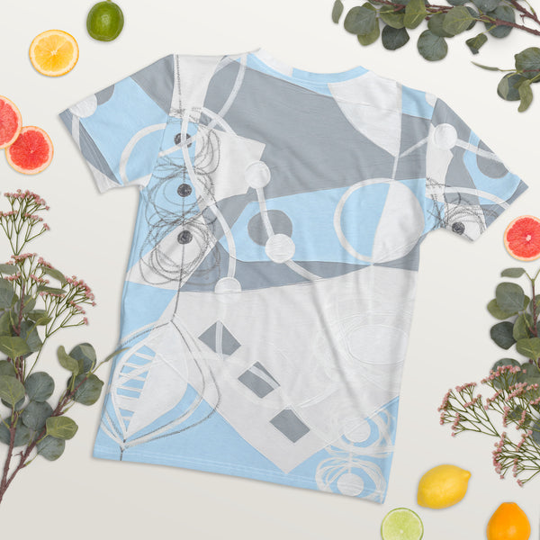 Women's T-shirt "Sky Blue & Gray -2"