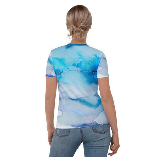Women's T-shirt  "Beautiful Marble - blue"
