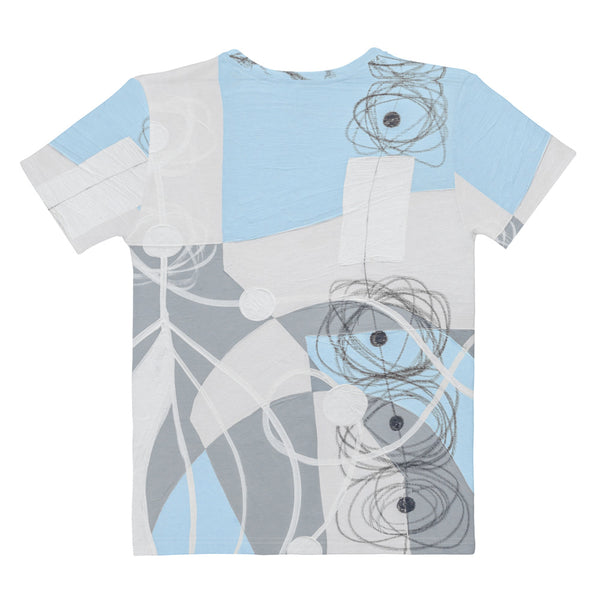 Women's T-shirt "Sky Blue & Gray -1"