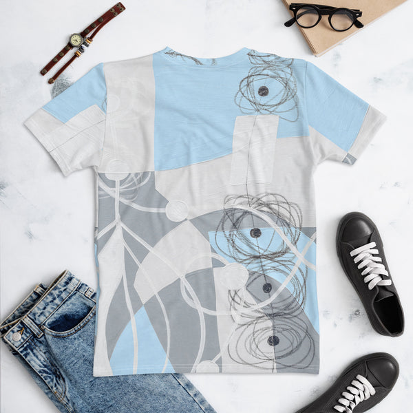 Women's T-shirt "Sky Blue & Gray -1"