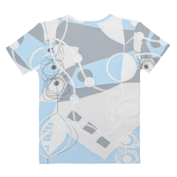 Women's T-shirt "Sky Blue & Gray -2"