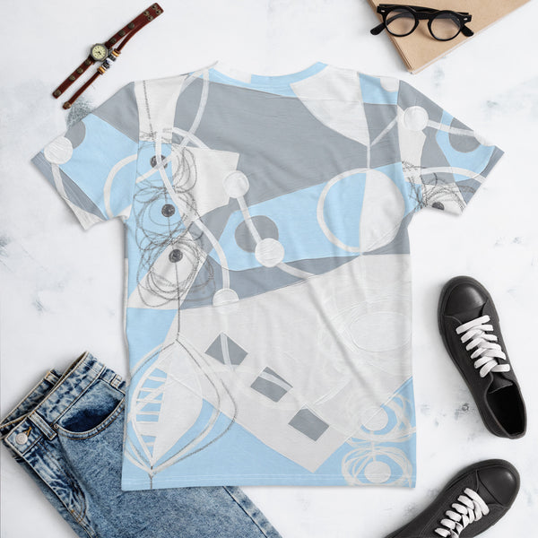 Women's T-shirt "Sky Blue & Gray -2"