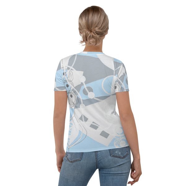 Women's T-shirt "Sky Blue & Gray -2"