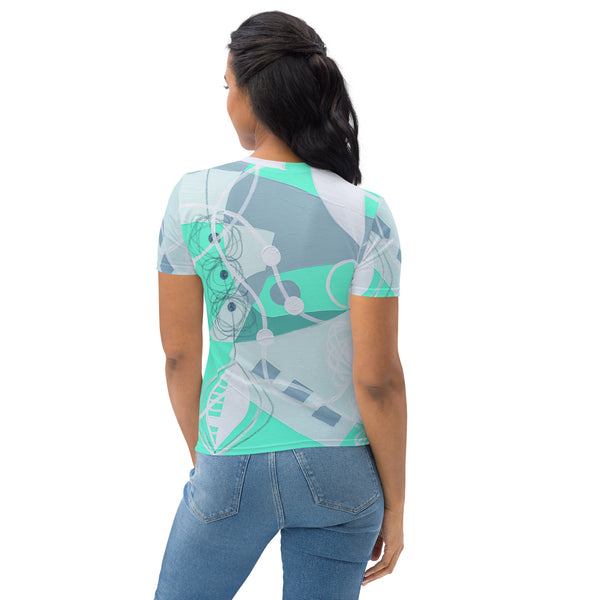 Women's T-shirt "Bright Aquamarine"