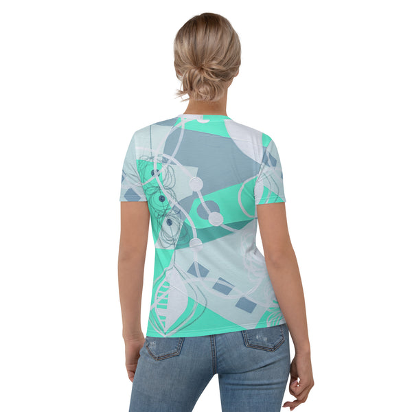 Women's T-shirt "Bright Aquamarine"