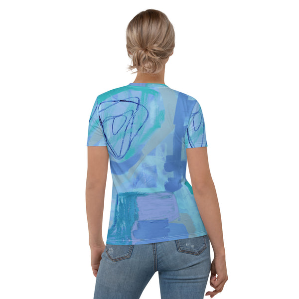 Women's T-shirt "Periwinkle & Aquamarine - 2"