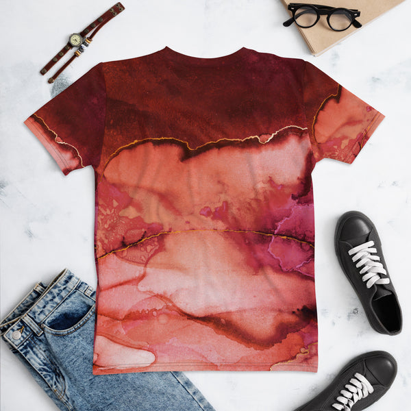 Women's T-shirt "Beautiful Marble - Garnet"