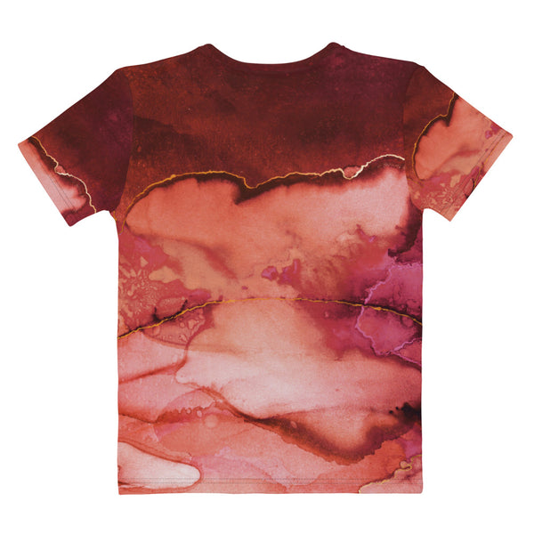 Women's T-shirt "Beautiful Marble - Garnet"