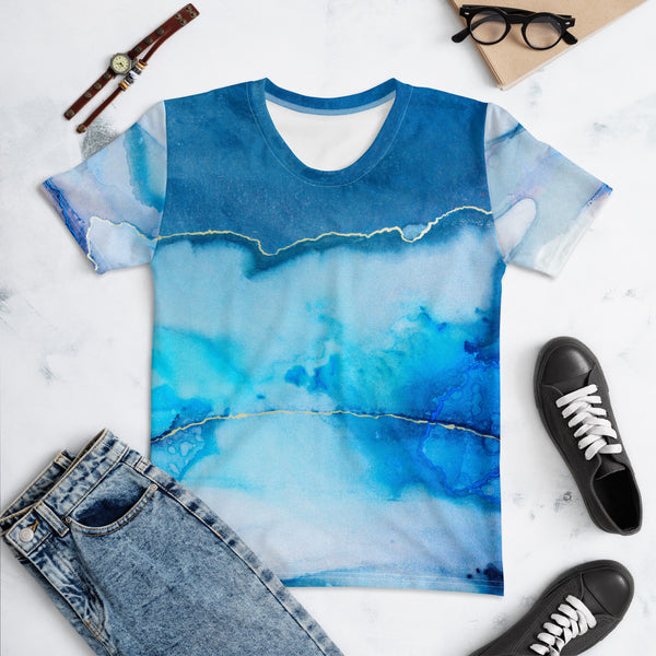 Women's T-shirt  "Beautiful Marble - blue"