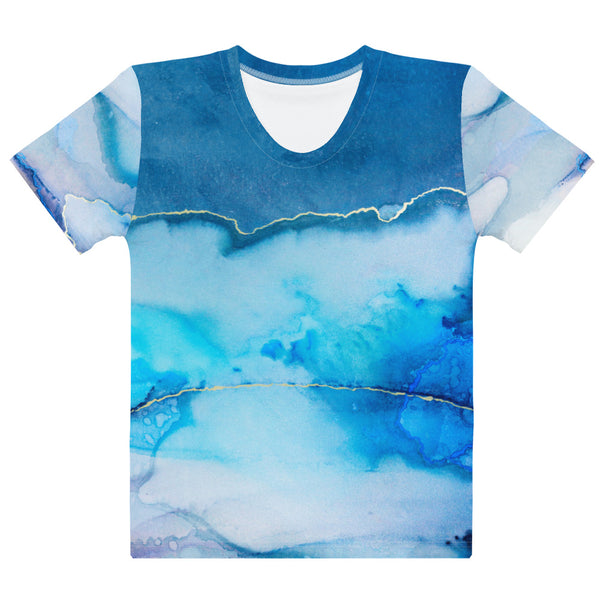 Women's T-shirt  "Beautiful Marble - blue"