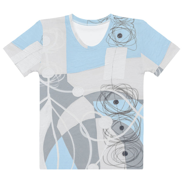 Women's T-shirt "Sky Blue & Gray -1"
