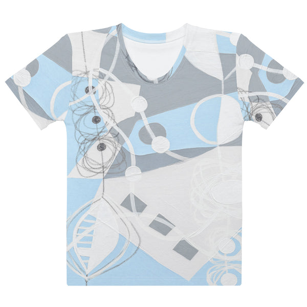 Women's T-shirt "Sky Blue & Gray -2"