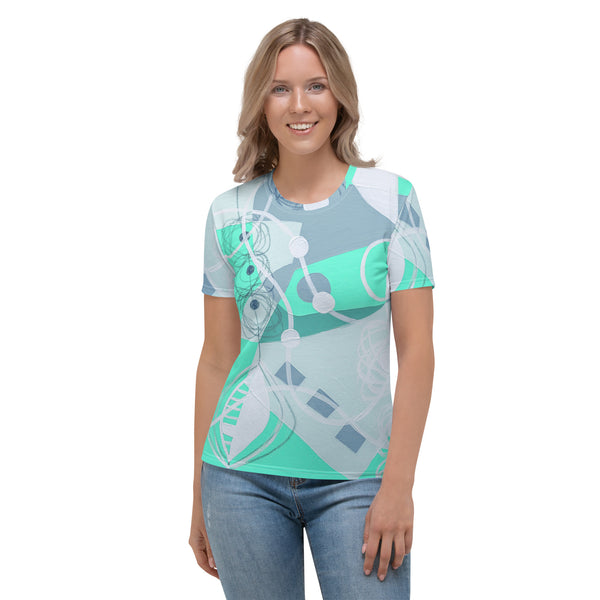 Women's T-shirt "Bright Aquamarine"