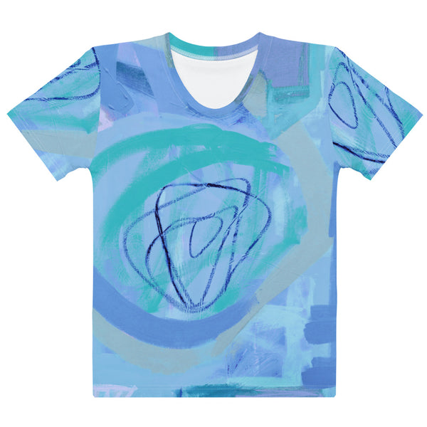 Women's T-shirt "Periwinkle & Aquamarine - 2"