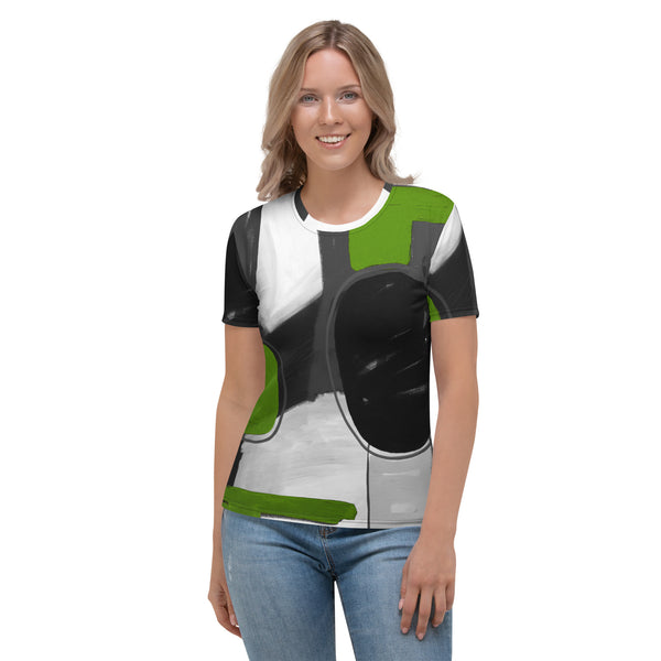 Women's T-shirt "Gray & Lime"