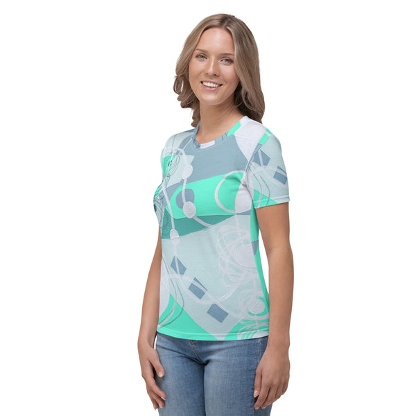 Women's T-shirt "Bright Aquamarine"