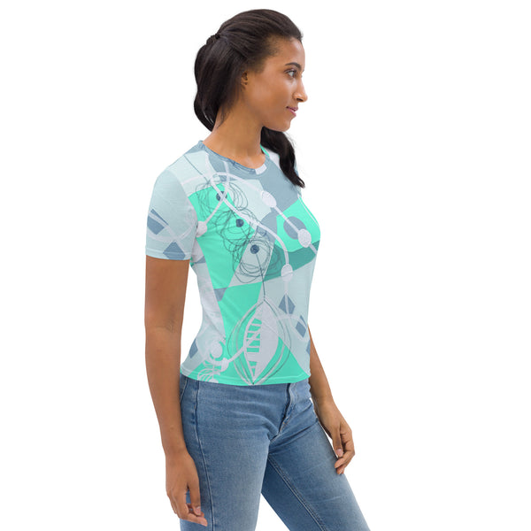 Women's T-shirt "Bright Aquamarine"
