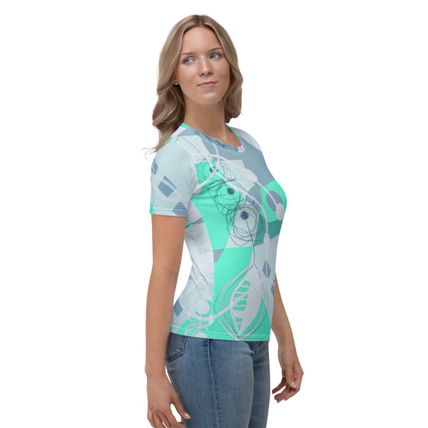 Women's T-shirt "Bright Aquamarine"