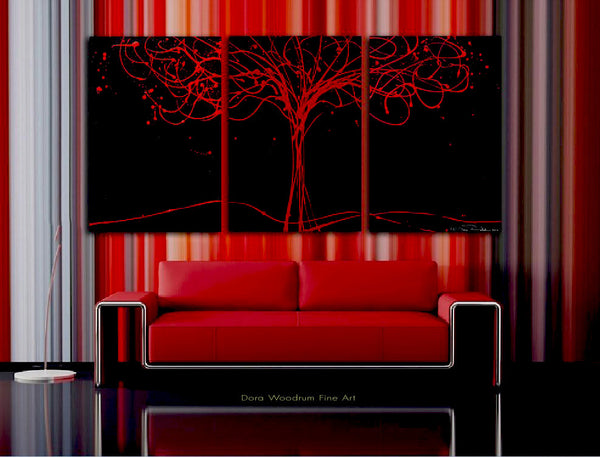 Tree of Life - Black & Red