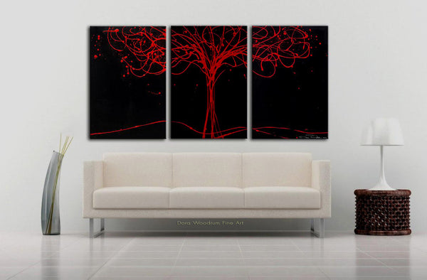 Tree of Life - Black & Red